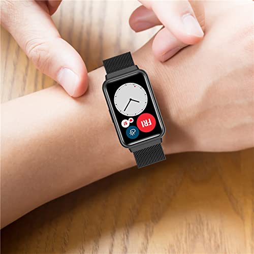 Correa compatible para Huawei Watch Fit acero inoxidable miniatura 6