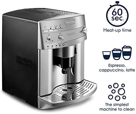 De'Longhi ESAM3300 Magnifica Super Automatic Espresso & Coffee Machine, Silver - Thumbnail 4