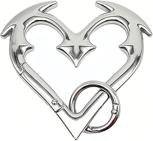 Gothic Keychain - Cute Carabiner Clip Cool Y2K Fashion Carabiner for Keys Backpacks Cars & Daily Decoration (03)