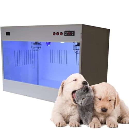 Image of LPLYAA Puppy Incubator, Kitten Incubator, Pet Incubator Box Large Pet Brooder Nursery with Heating, Brooders and Incubators Perfect for Puppies Kittens All Critters(White,60 * 50 * 50cm)