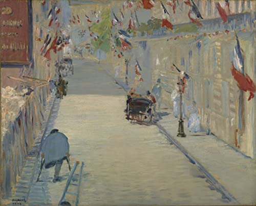Tableaux graffiti art mural de rue Edouard Manet impression moderne 60x90cm