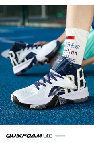 Bolognifi Tênis de basquete masculino de borracha antiderrapante tênis de treinamento tênis de corri