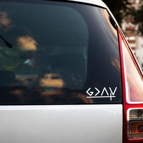 Image of Pack 3. God is Greater Than The Highs and lows, Easter Sticker Book, Easter Vinyl Stickers for Rearview Mirror, Laptop, Water Bottles, Car Stickers, Jesus Stickers, Christian car Decals (GAV)