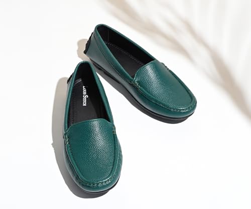 Image of LOUIS STITCH Women's Premium Slip-On Loafers | Elegant Solid Slip-On Comfort Shoes for Casual and Formal Wear | Slip-On Loafer Shoes for Women | LSLD-BLR-PL