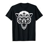 Monster Wolf - White Negative Space Tattoo T-Shirt