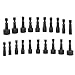 NEIKO 10068A Nut Driver Set, For Impact Drill and Driver, 20 Piece, 1/4” Hex Small Nut Driver Bit Set, Metric and Standard, 4-12 mm & 5/32”-1/2”, CR-V Steel, Nutsetter Driver Bits