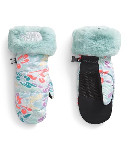 The North Face Kids' Mossbud Swirl Mitt, Muted Pine Folk Floral Tossed Print/Muted Pine, Large