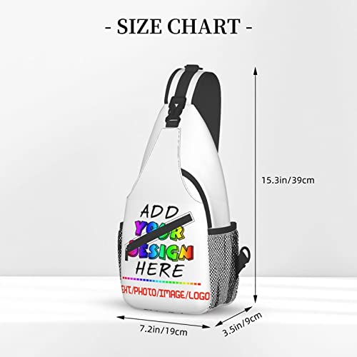 Custom Sling Backpack Personalized Crossbody Sling Bags Leisure Sports Outdoor Custom Bag For Men Backpack Optional Color Add Your Name Logo Text or Image Here3