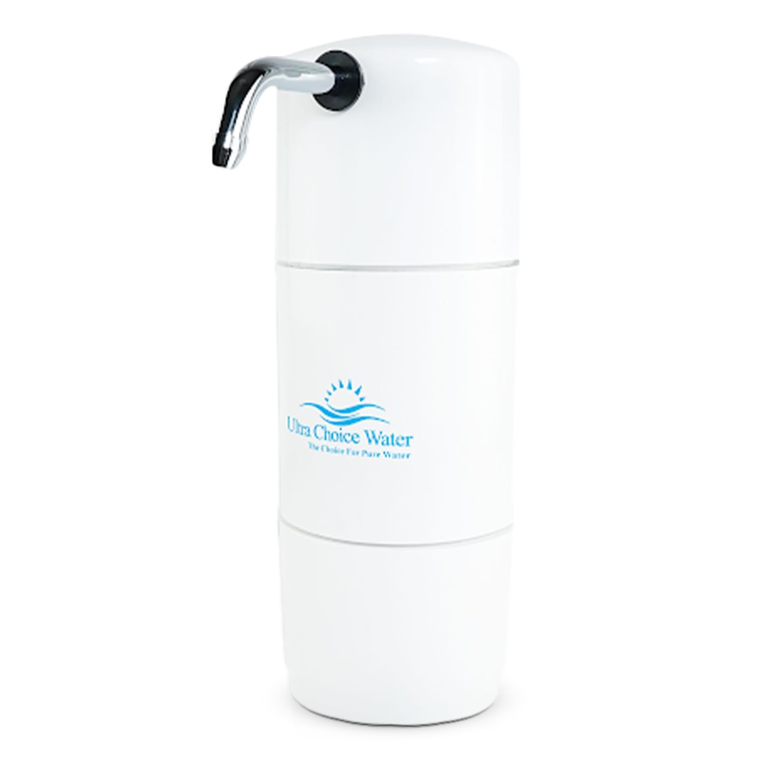 Fluoride Removal | Classic Countertop Water Filter System | White | Crystal Quest