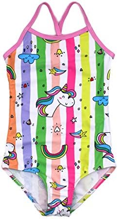 Girls One Pieces Swimsuit Cute Swimwear Bathing Suits 2-12 Years