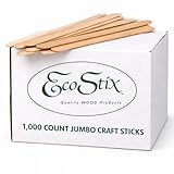 6' Jumbo Wood Craft Sticks - Pack of 1,000