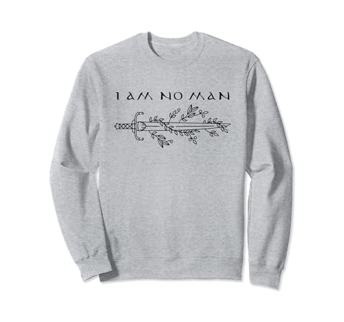 I Am No Man, Reading Bookish Vintage Gothic Meme Sweatshirt