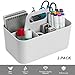 Tiawudi 2 Pack Caddy Organizer with Handle, Portable Plastic Caddy, Storage Organization for Cleaning, Bath, Makeup, Art, Craft, Stationery, Classroom and Office, Tote Organizer
