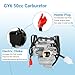 EOPOAYI GY6 150cc PD24J Carburetor Ignition Coil Starter Solenoid Relay CDI Kit for GY6 125cc 150cc Taotao Scooter Moped ATV Go Kart 157QMJ Engine Kymco Roketa Jonway Parts with 78 inch Throttle Cable