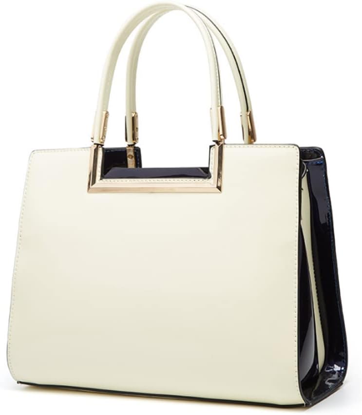 Women Top Handle Purse Satchel Patent PU Leather Handbag Shoulder Crossbody Bag Tote