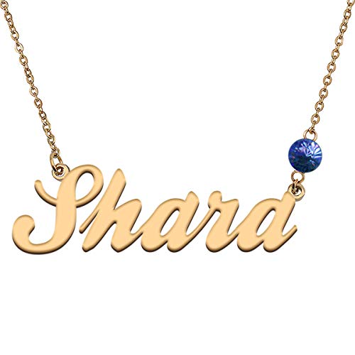 HUAN XUN Custom Choker Birthstone Shara Name Necklace Best