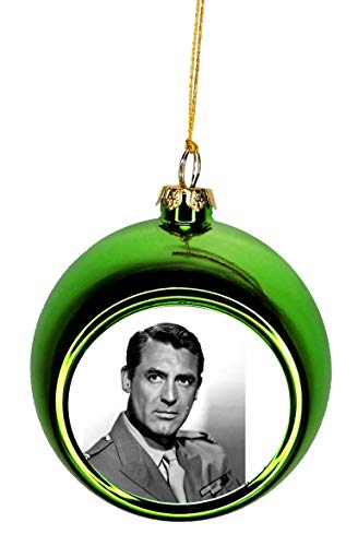 Lea Elliot Inc. Ornaments Vintage Actor Cary Grant Bauble Christmas Ornaments Green Bauble Tree Xmas Balls