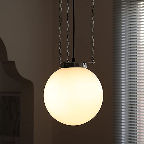 Luminaire suspendu réglable avec boule de verre 1 lumière