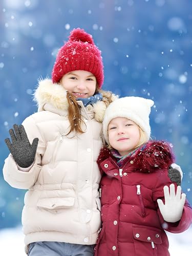 Image of EBOOT 3 Pairs Winter Kids Gloves Warm