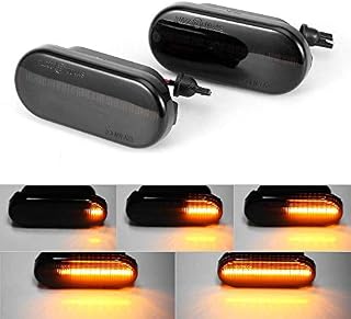 GUANGGU Side Indicator Dynamic LED Side Marker 18 SMD Amber Turn Signal Light Error Free Smoke Compatible with Fiesta C-Max Focus Fusion Galaxy Golf MK4 Polo Sharan Vento Ibiza Leon Citigo
