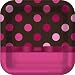 Pink and Chocolate Dinner Plates
