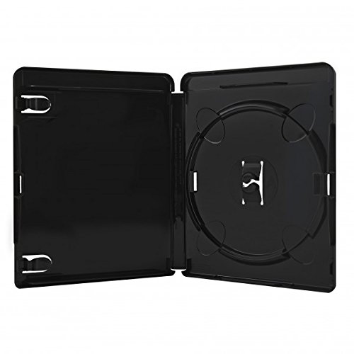 Amaray 4K Custodie per Blu-Ray, 15 mm, Machine-Pack-Quality, Nero, 25 Pezzi