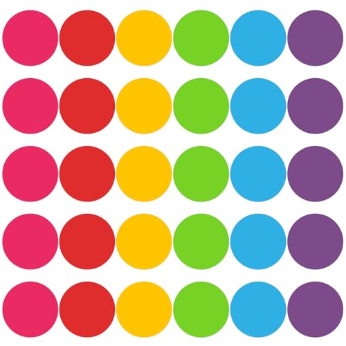 Bcxfbxd 30Pcs Round Floor Sticker for Classroom 6 Inch Markers Dots Self Adhesive Line Up Spots for School Teachers