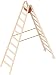 Produktbild Layher Holzleiter Stehleiter nach Ö-Norm 1053 10 Sprossen Arbeitshöhe 4,10 m