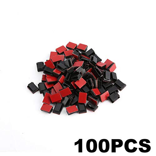 Preisvergleich Produktbild Ballylelly 100 STK. Selbstklebende Kabelklemmen Kabelhalterklemmen Autodaten Kabelorganisator Kabelmanagement Kabelbinderhalter Feste Clips