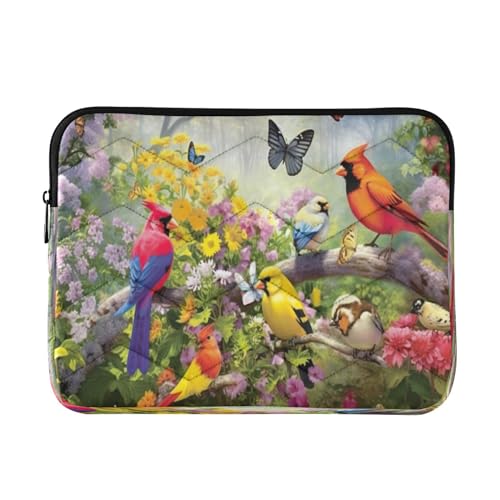 Funda para Portátil Flores y Pájaros 13-14 Pulgadas miniatura 1