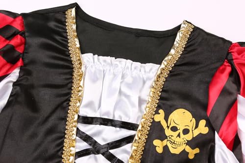 Disfraz completo pirata princesa para niñas 7-9 años miniatura 5