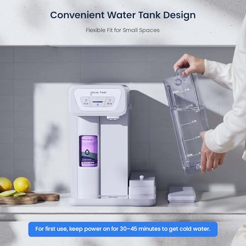 Image of GLACIER FRESH C03 Coolon Countertop Cold Water Purifier with Upgraded Elarisey Filtration, Zero Wastewater System, 40oz Cooling Capacity, Low Noise, Plug & Play, NSF42&53 /FCC /CA65 Certified.