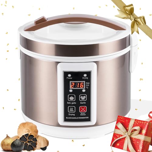 YUCHENGTECH Fermenteur d'ail Noir 6L Fermentation Automatique de l'ail Noir Fermenteur pour Ail Noir Intelligent avec Contrôle du Temps et de la Température/Contrôle de Séchage Indépendant