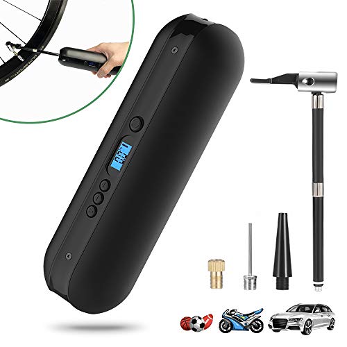 Portable Air Compressor Mini Inflator Electric Pump for Car Bike Tires Shock Rechargeable