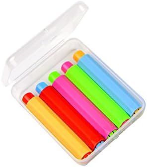 5 Pack Adjustable Chalk Clip Chalk Holder for Teachers Kids School Office Drawing Board, 5 Color, 3.7" x 0.6"