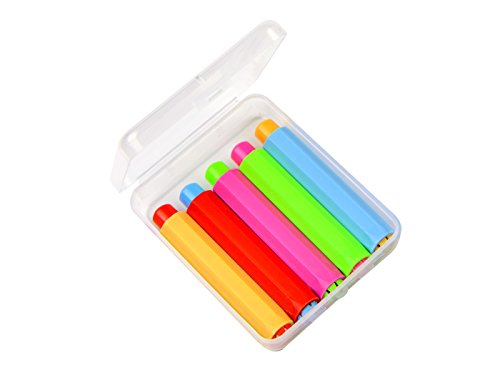5 Pack Adjustable Chalk Clip Chalk Holder For Teachers Kids School Office Drawing Board, 5 Color, 3.7" X 0.6" #TOP3
