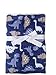 Super Soft Plush Lightweight Furry Fleece Navy Dinosaur Baby Blue Boy Blanket Gift (30" x 40" inches)