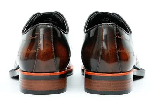 Santimon Men's Oxfords Formal Dress Patent Leather Derby Fashion Business Wedding Prom Tuxedo Casual Carve Oxford Walking Shoes for Men4