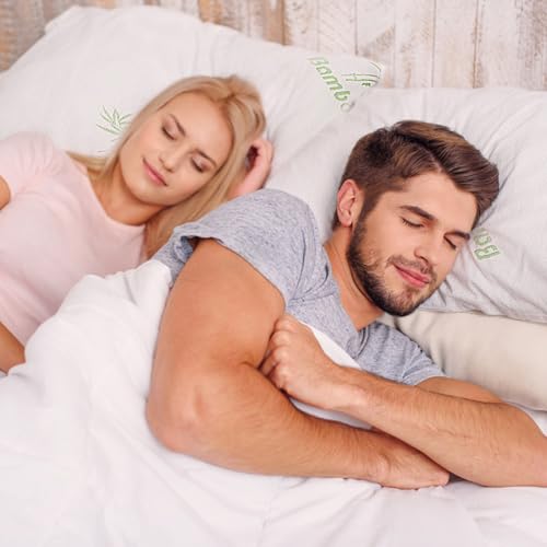 Set 2 Almohadas Memory Foam Bamboo Queen miniatura 7