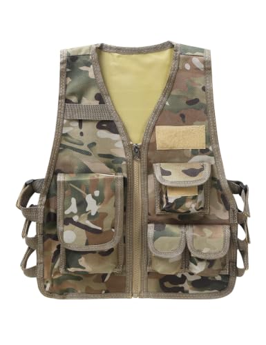 10 Best Boys Camouflage Vests That Make Outdoor Adventures Fun 1 TTAO Adjustable Camouflage Jacket for Children