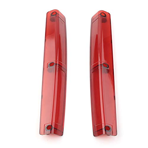 CNxinn10 Motorbike Light Lens Accessories Lamp Light Lens Cover 1 Pair for Harley Davidson 1996-2013 Touring Models, Red