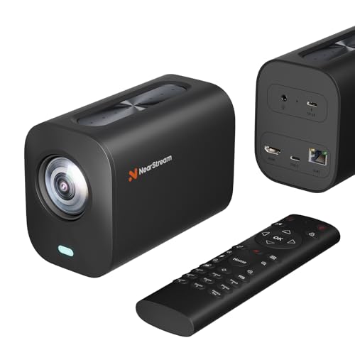 NearStream VM20 4K USB Streaming-Kamera mit 40x Hybrid-Zoom,Fernbedienung, HDMI/USB/RJ45-Ausgang, Multicam-tauglich für Bildung, Konferenzen, Gottesdienste & Live-Events, OBS/Zoom/Teams