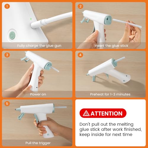 Htvront Cordless Hot Glue Gun thumb #3