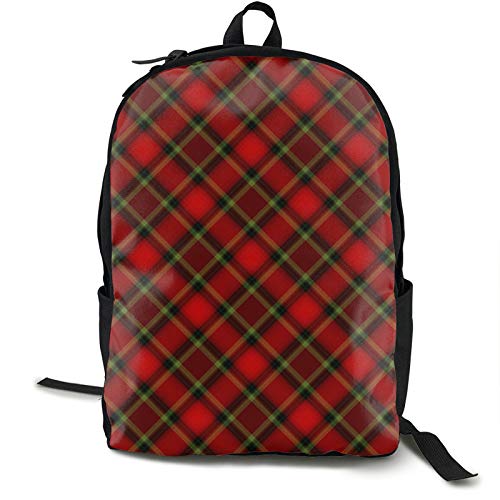 Colorido búfalo Plaid Moose Mochila Niños Ligero Escuela Bookbag Moda Viaje Daypack