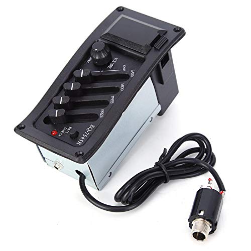 Captador de guitarra acústica, pré-amplificador de guitarra 7545R, 4 bandas para guitarras clássicas