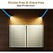 2 PCS LED Neck Reading Lights, 3 Color & 3 Brightness Options, 380° Adjustable Rechargeable Reading Lights for Books in Bed, Black Book Accessories, Ideal for Reading, Knitting, Repairing