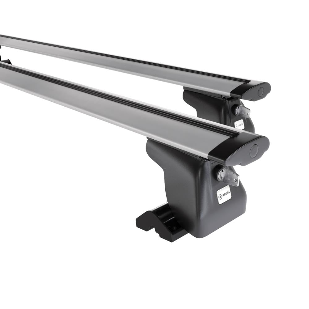 Mossa Portaequipajes de Techo adecuadas para Peugeot Expert III Furgoneta (2016- ) - baca para Coche - Barras para Techo de Coche - Aluminio Plata - Puntos de Montaje 2