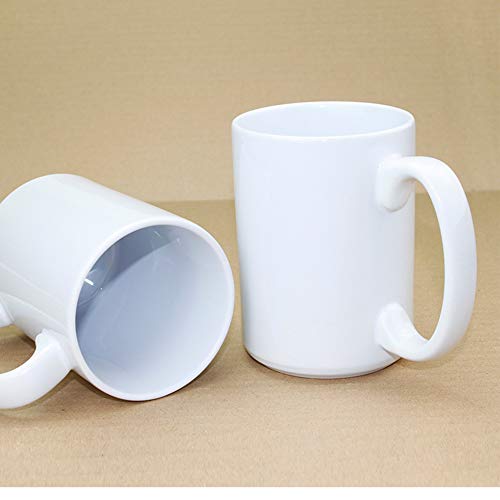 CINY Tazas de Café de Porcelana 400 ml, Taza de Café Té Cerámica También para Caliente Adecuada para Oficina, Dormitorio… - Imagen 8