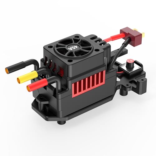Hosim RC Car Upgraded Brushless 45AESC Electronic Speed Controller Parts HS-45AH1 1:10 Scale High Speed X07 X08 X07W X15W RC Truck