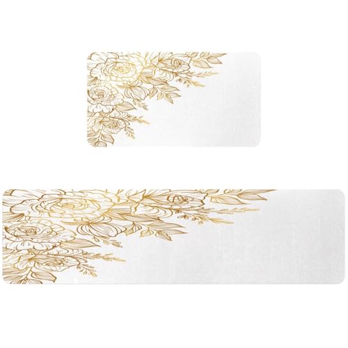 Alfombras de cocina absorbentes VAPOKF para pasillo y cuarto de lavado 2